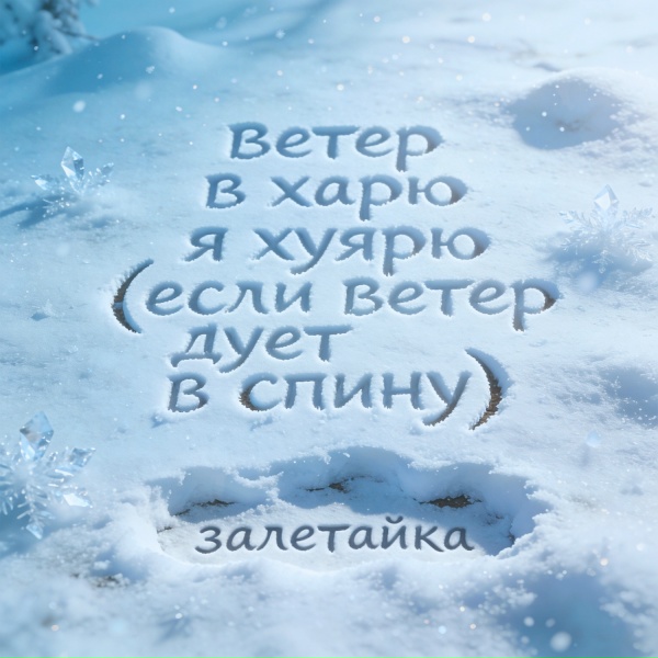 залетайка - ветер в харю я хуярю (если ветер дует в спину)