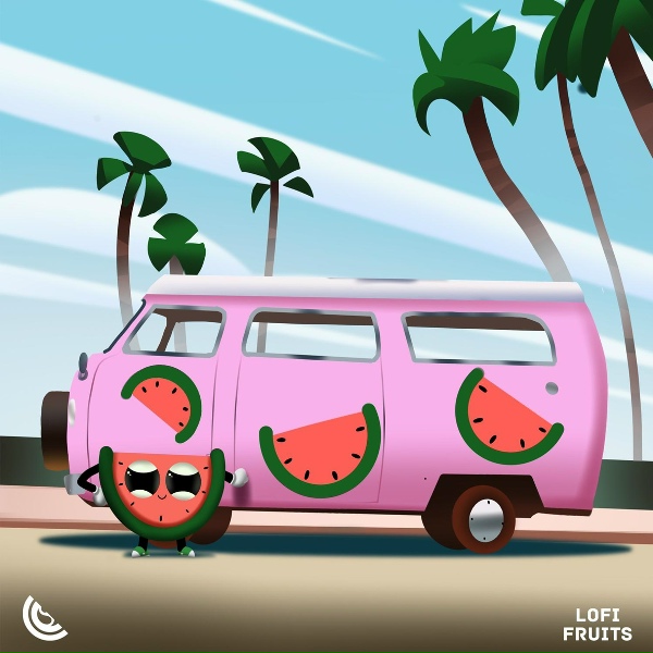 Lofi Fruits Music, Chill Fruits Music - Pink + White