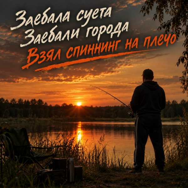 Рома Тёплый Холод - Заебала суета, заебали города &mdash; взял спиннинг на плечо