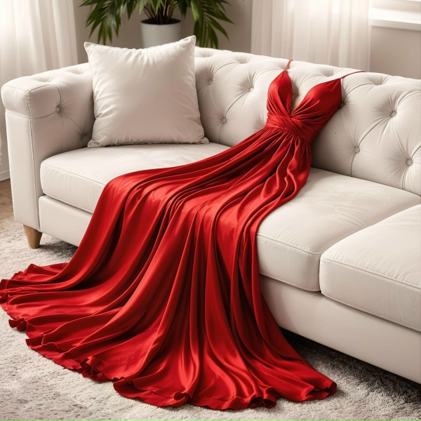 Anton Goryunov - Red Dress On The Couch