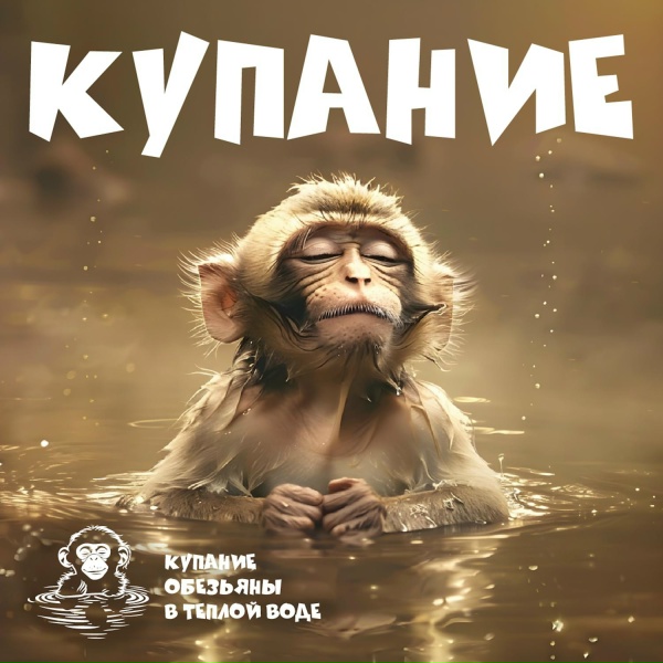 Купание обезьяны в тёплой воде - Никотин