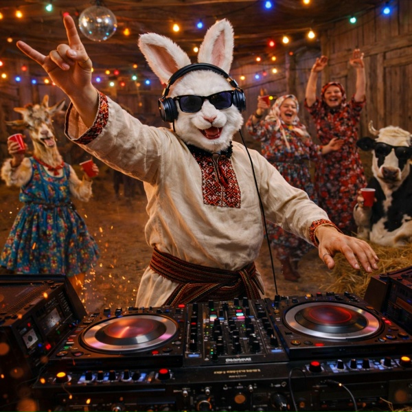 DJ КОЛХОЗ - Вышел заяц на крыльцо
