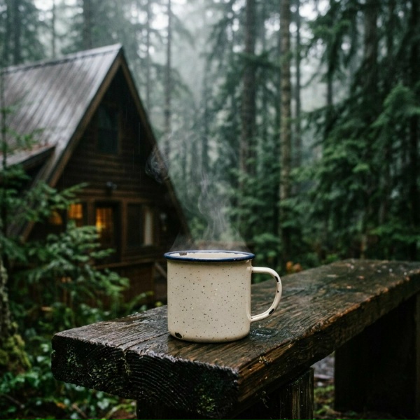Pine & Peak - Mist Over The Lake
